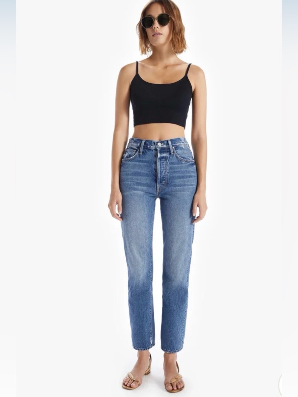MOTHER SUPERIOR High Waisted Hiker Hover Jeans
